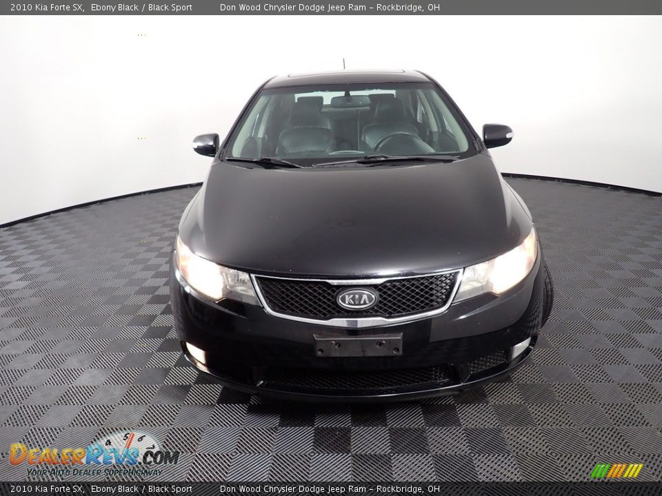 2010 Kia Forte SX Ebony Black / Black Sport Photo #5