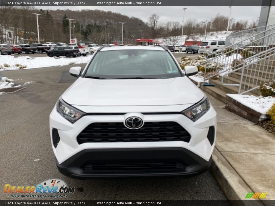 2021 Toyota RAV4 LE AWD Super White / Black Photo #11