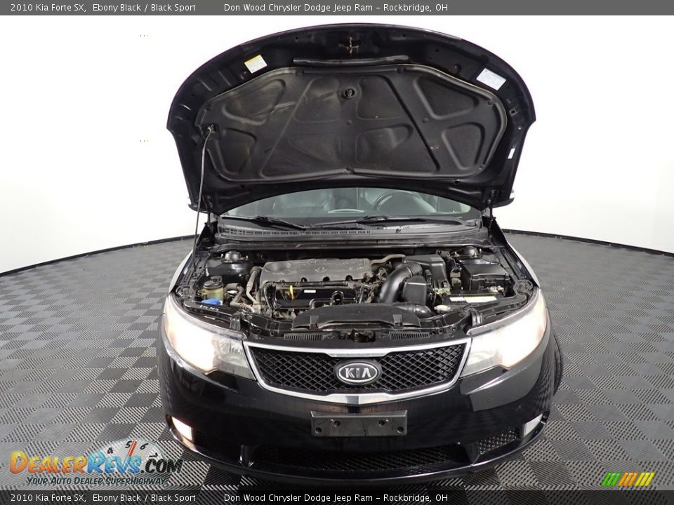 2010 Kia Forte SX Ebony Black / Black Sport Photo #6
