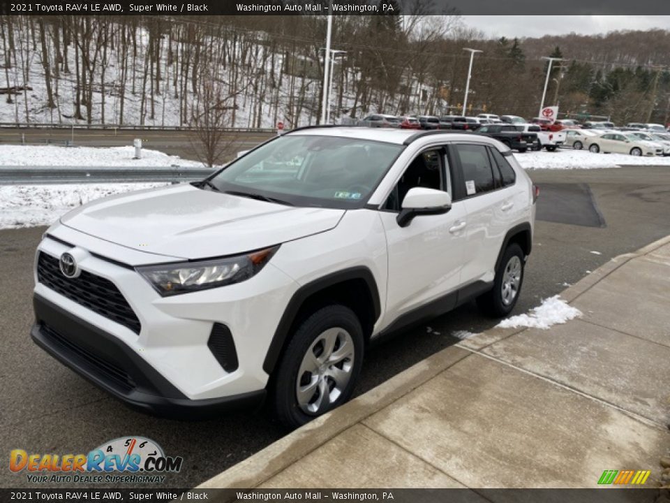 2021 Toyota RAV4 LE AWD Super White / Black Photo #12