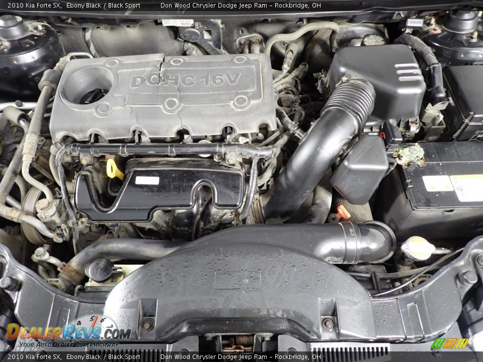 2010 Kia Forte SX Ebony Black / Black Sport Photo #7