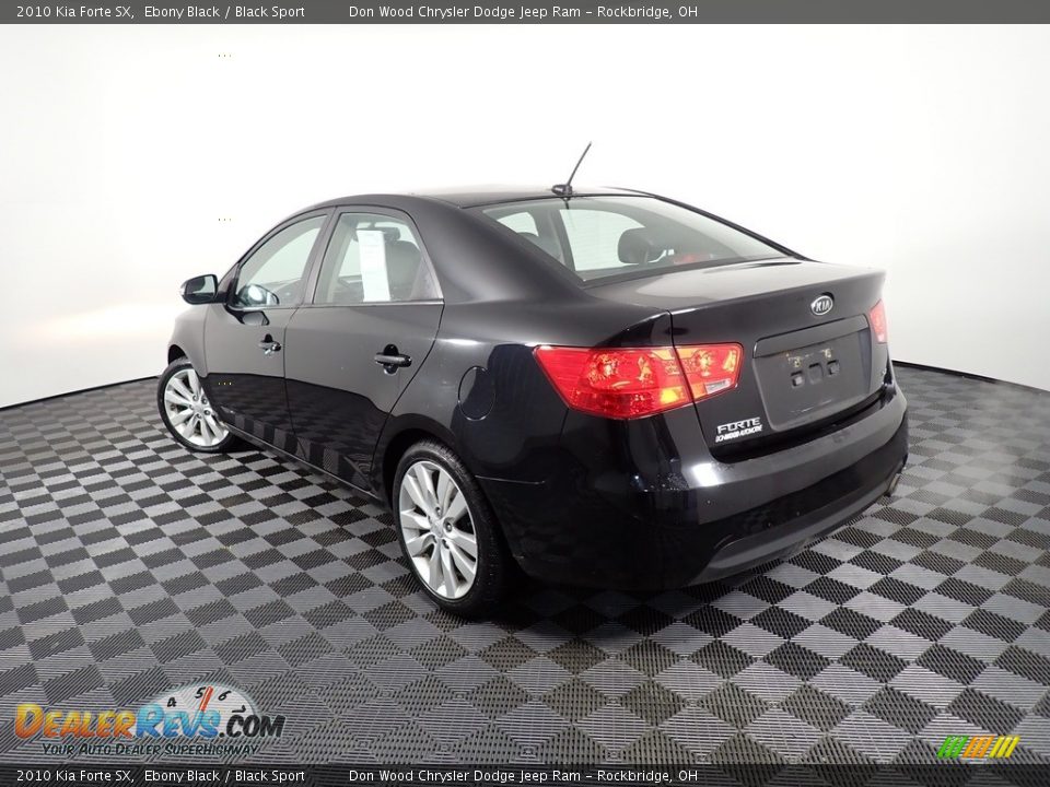 2010 Kia Forte SX Ebony Black / Black Sport Photo #11