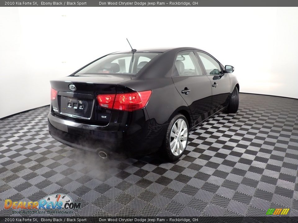 2010 Kia Forte SX Ebony Black / Black Sport Photo #15