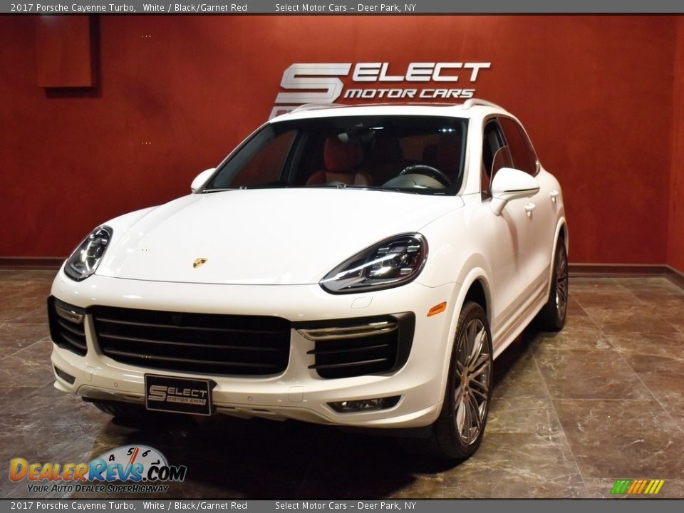 2017 Porsche Cayenne Turbo White / Black/Garnet Red Photo #5