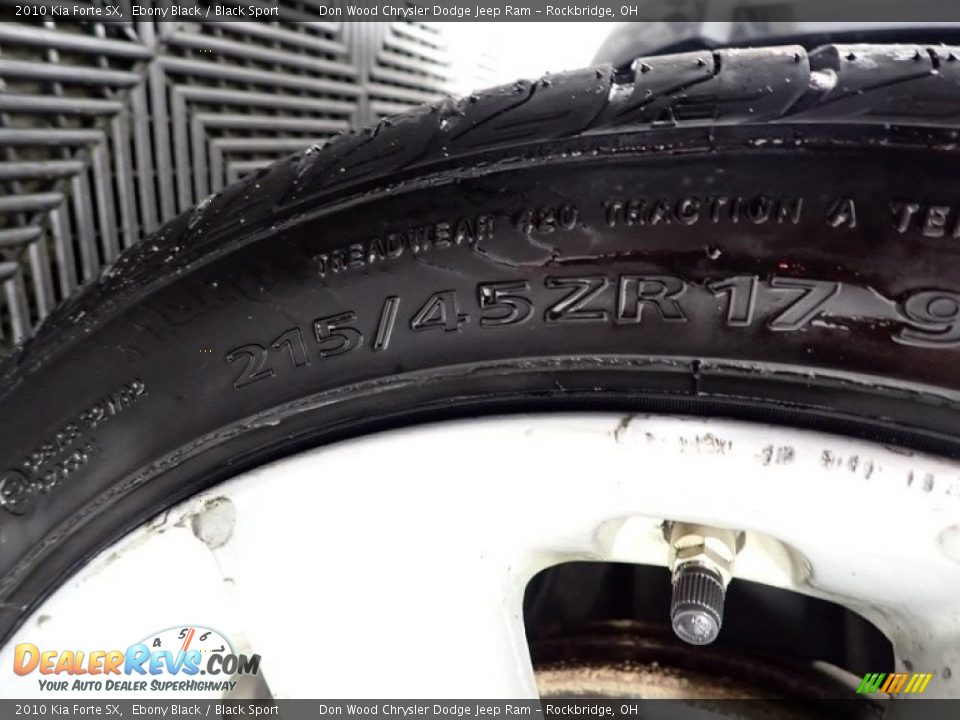 2010 Kia Forte SX Ebony Black / Black Sport Photo #17