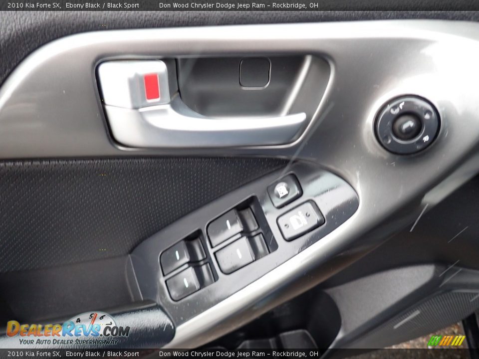 2010 Kia Forte SX Ebony Black / Black Sport Photo #18