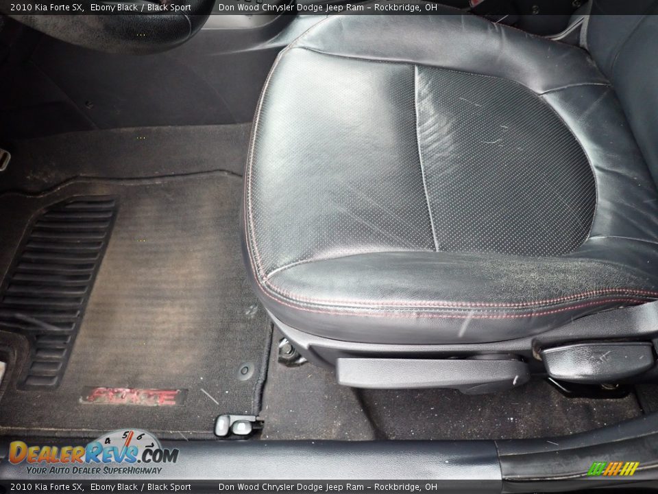 2010 Kia Forte SX Ebony Black / Black Sport Photo #20