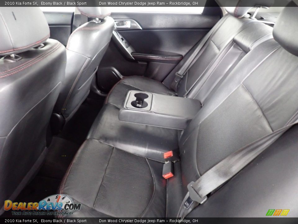 2010 Kia Forte SX Ebony Black / Black Sport Photo #24