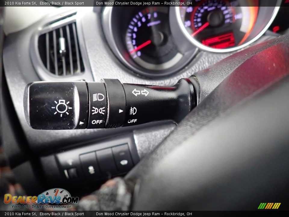 2010 Kia Forte SX Ebony Black / Black Sport Photo #33