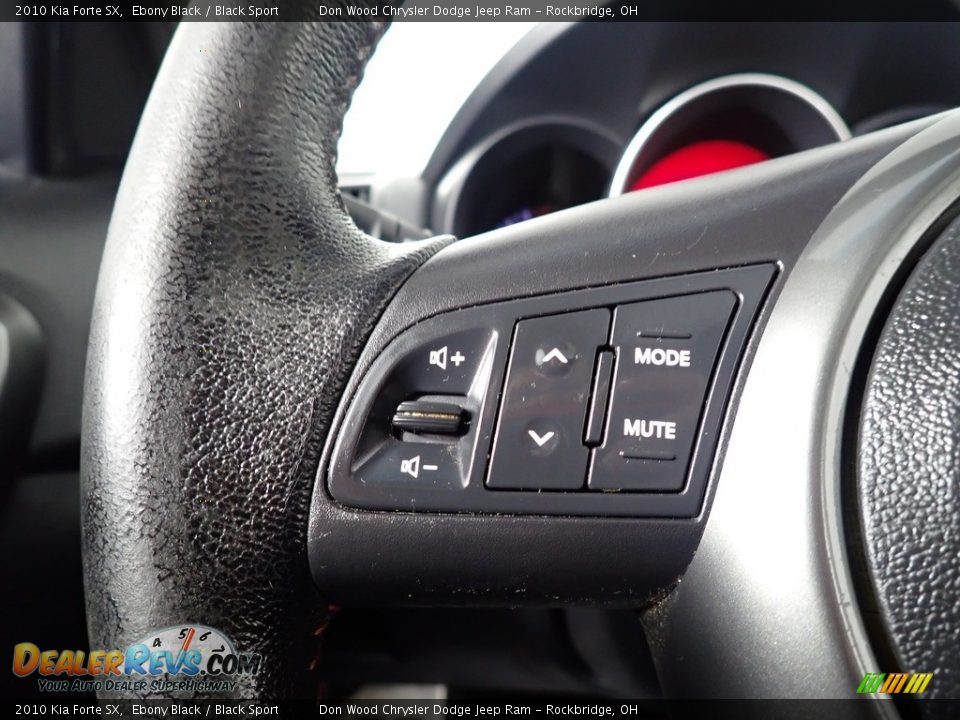 2010 Kia Forte SX Ebony Black / Black Sport Photo #34