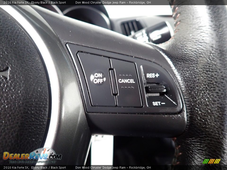 2010 Kia Forte SX Ebony Black / Black Sport Photo #35