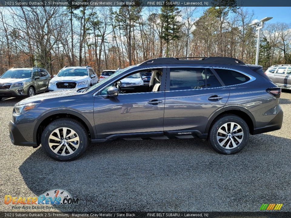 2021 Subaru Outback 2.5i Premium Magnetite Gray Metallic / Slate Black Photo #4