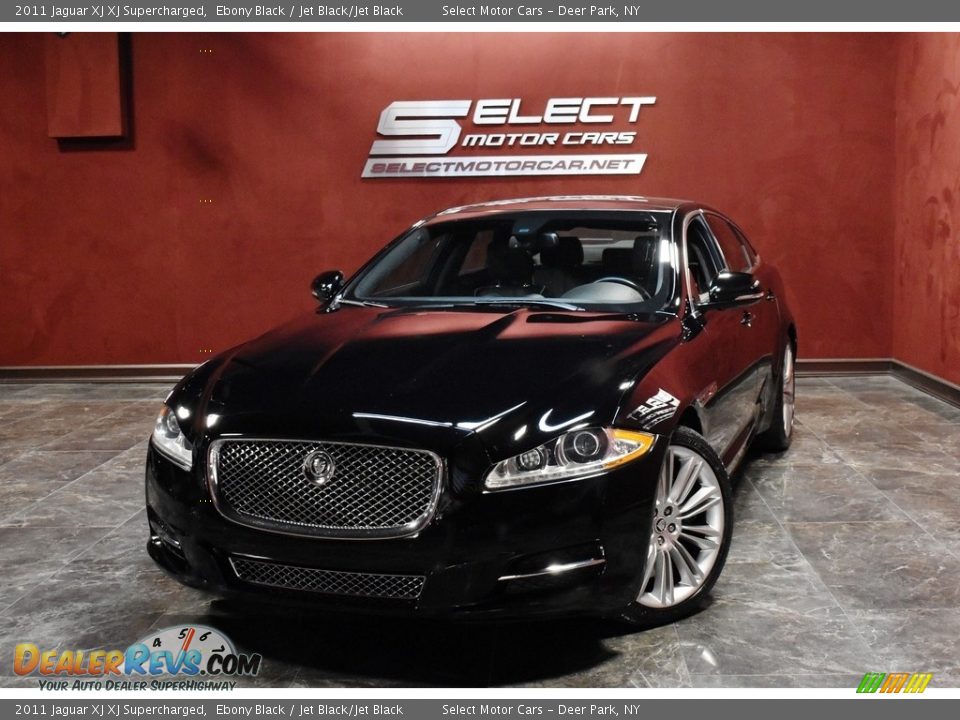 2011 Jaguar XJ XJ Supercharged Ebony Black / Jet Black/Jet Black Photo #1