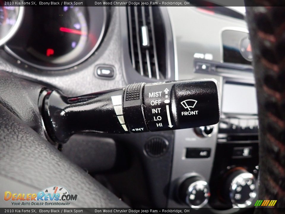 2010 Kia Forte SX Ebony Black / Black Sport Photo #36