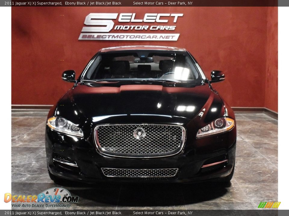 2011 Jaguar XJ XJ Supercharged Ebony Black / Jet Black/Jet Black Photo #2