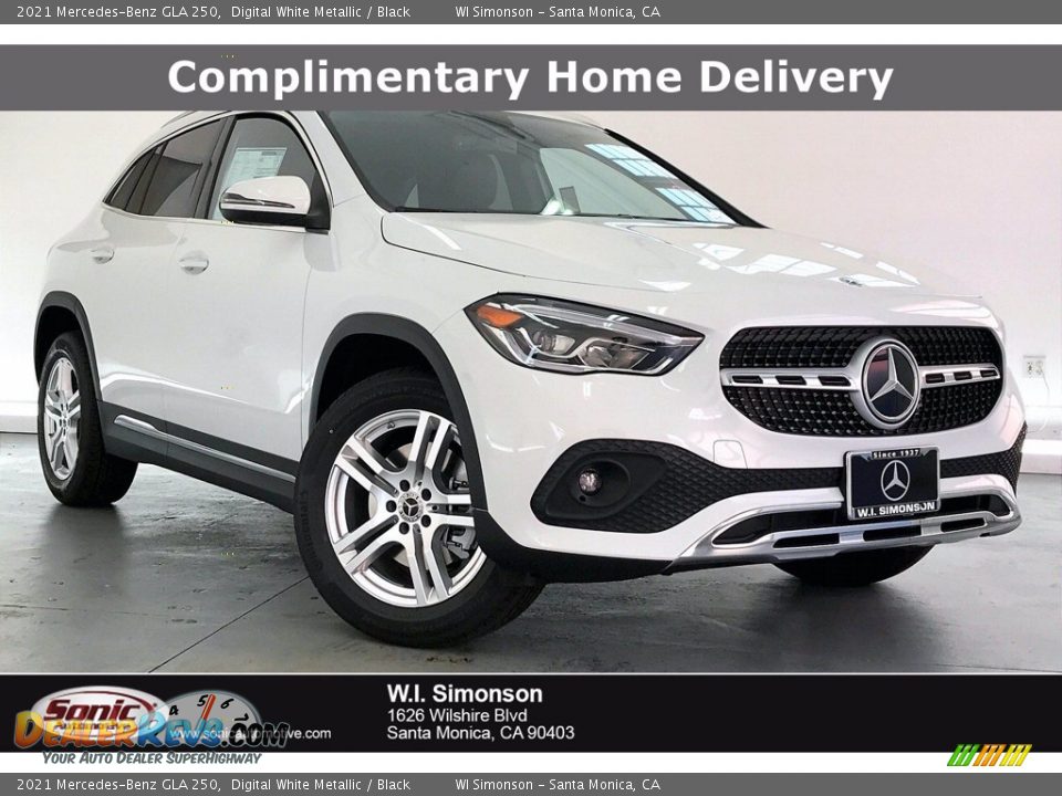 2021 Mercedes-Benz GLA 250 Digital White Metallic / Black Photo #1