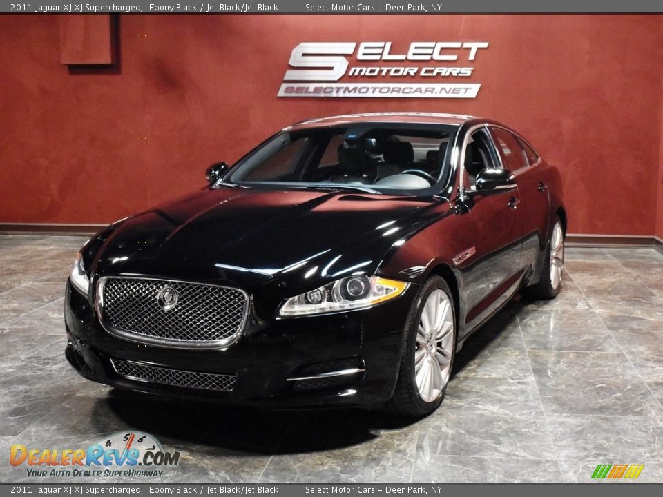 2011 Jaguar XJ XJ Supercharged Ebony Black / Jet Black/Jet Black Photo #4