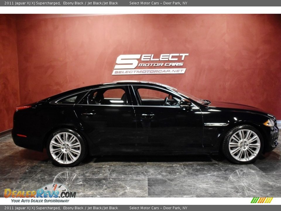 2011 Jaguar XJ XJ Supercharged Ebony Black / Jet Black/Jet Black Photo #5