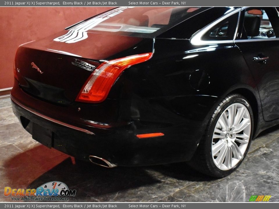 2011 Jaguar XJ XJ Supercharged Ebony Black / Jet Black/Jet Black Photo #6