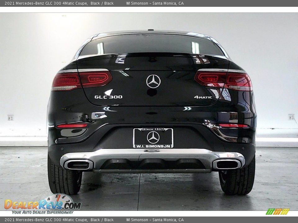 2021 Mercedes-Benz GLC 300 4Matic Coupe Black / Black Photo #3