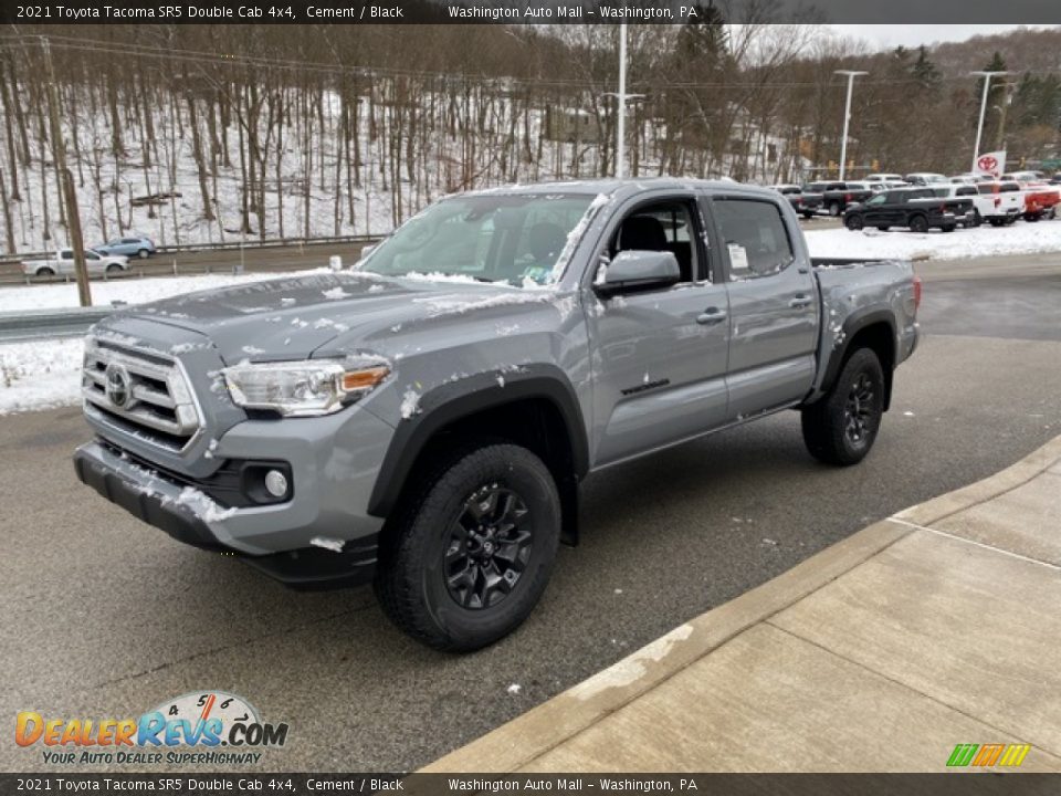 2021 Toyota Tacoma SR5 Double Cab 4x4 Cement / Black Photo #12