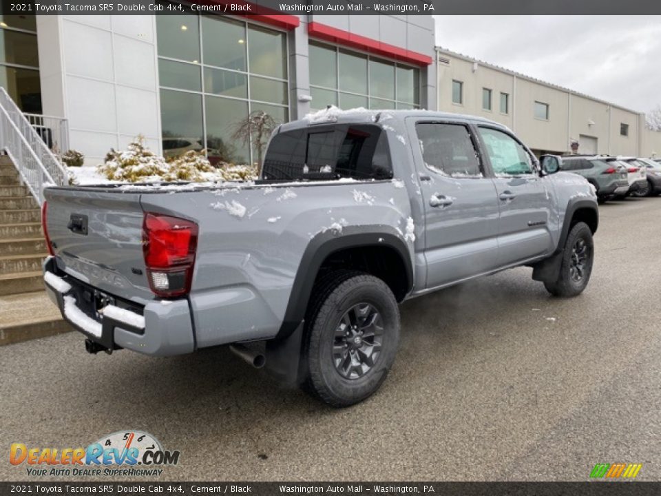 2021 Toyota Tacoma SR5 Double Cab 4x4 Cement / Black Photo #13