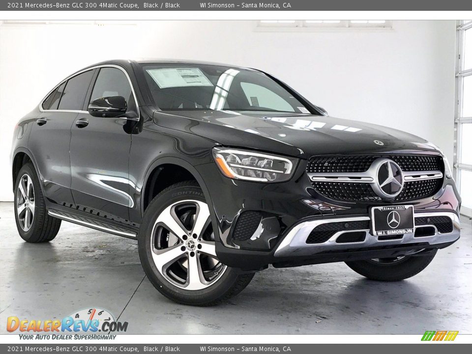 2021 Mercedes-Benz GLC 300 4Matic Coupe Black / Black Photo #10