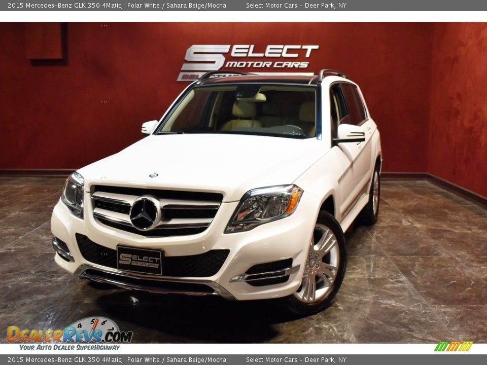 2015 Mercedes-Benz GLK 350 4Matic Polar White / Sahara Beige/Mocha Photo #1