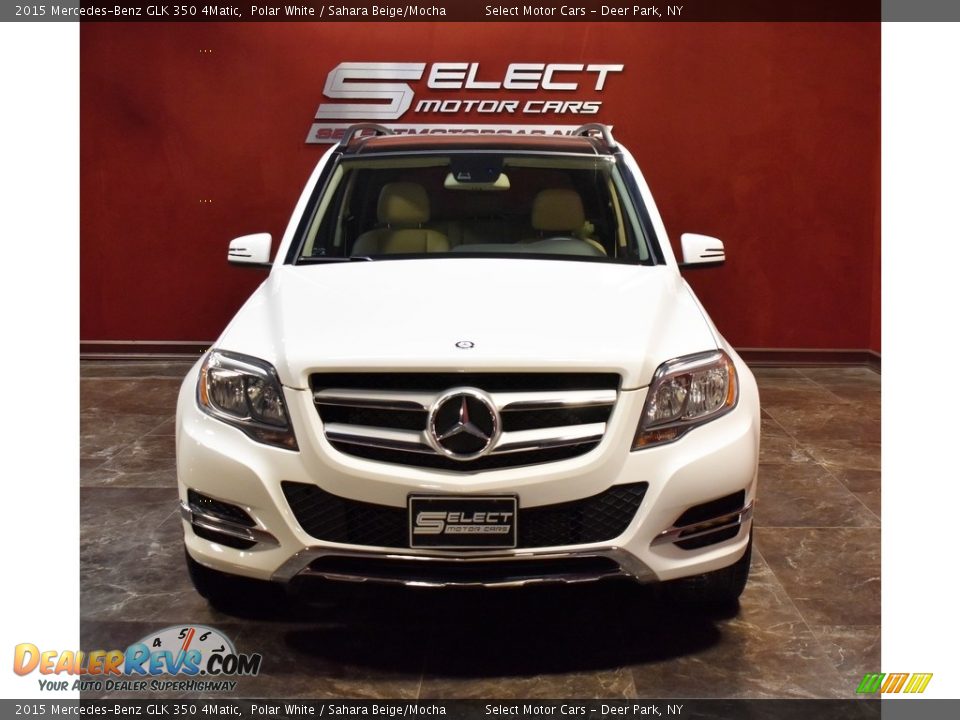 2015 Mercedes-Benz GLK 350 4Matic Polar White / Sahara Beige/Mocha Photo #2