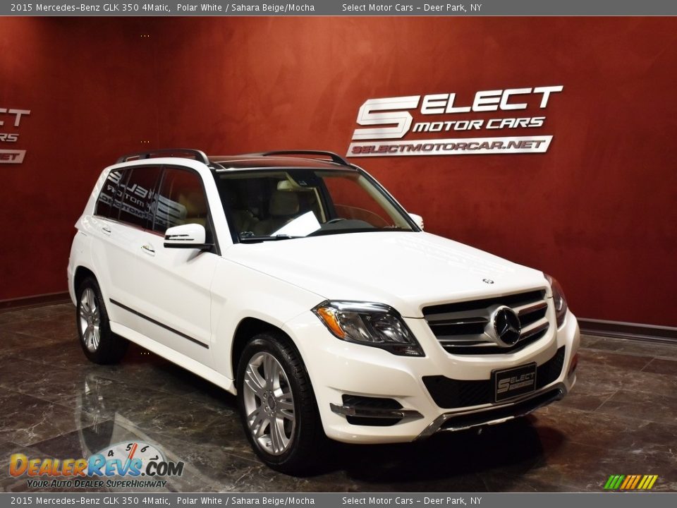 2015 Mercedes-Benz GLK 350 4Matic Polar White / Sahara Beige/Mocha Photo #3