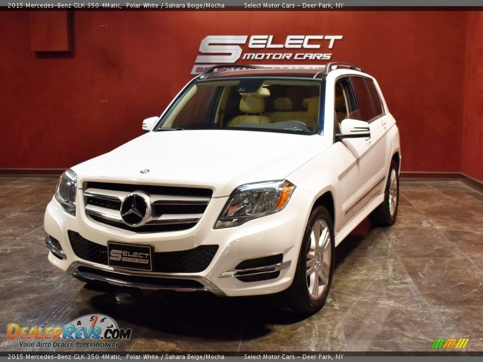 2015 Mercedes-Benz GLK 350 4Matic Polar White / Sahara Beige/Mocha Photo #5