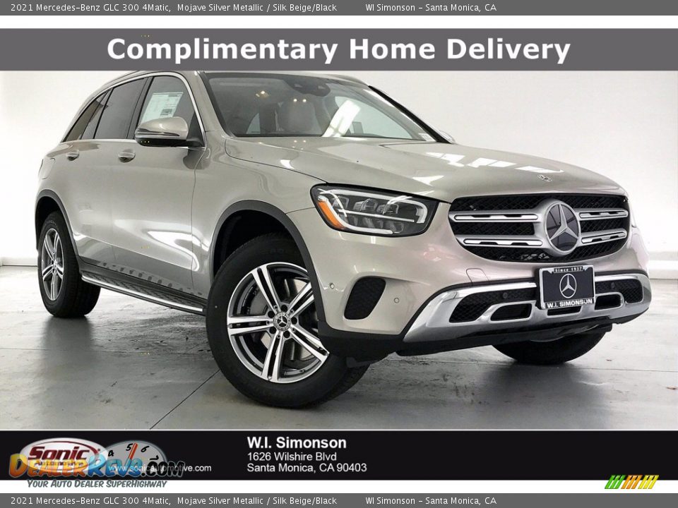 2021 Mercedes-Benz GLC 300 4Matic Mojave Silver Metallic / Silk Beige/Black Photo #1