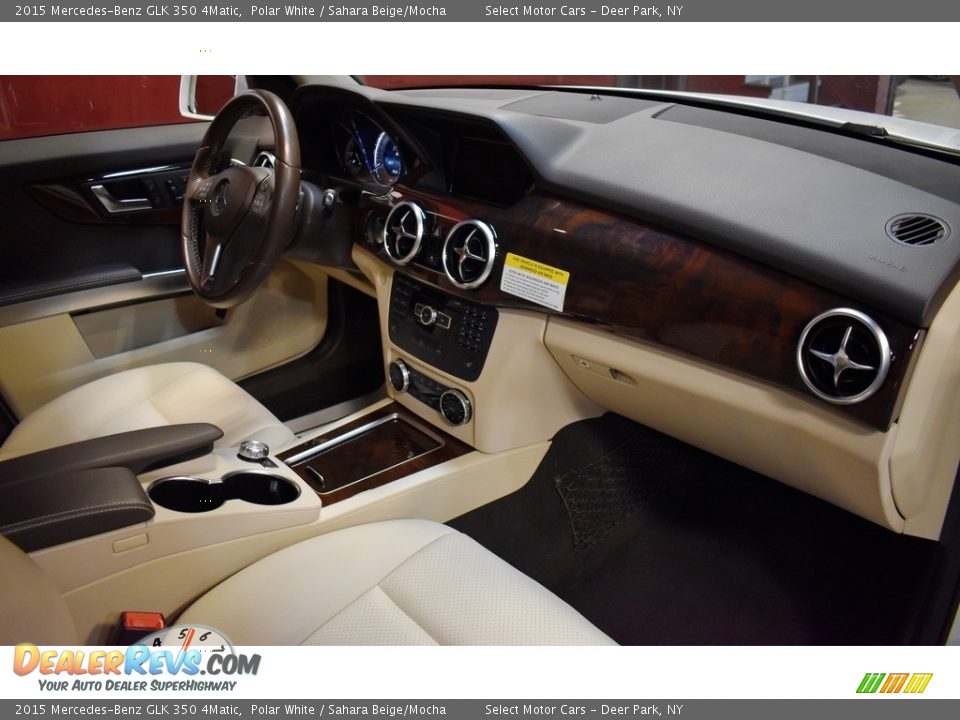 2015 Mercedes-Benz GLK 350 4Matic Polar White / Sahara Beige/Mocha Photo #14