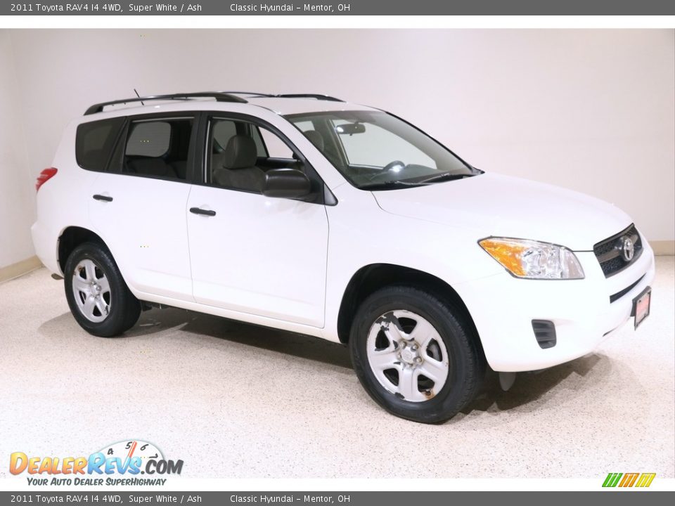 2011 Toyota RAV4 I4 4WD Super White / Ash Photo #1