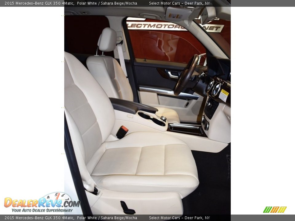 2015 Mercedes-Benz GLK 350 4Matic Polar White / Sahara Beige/Mocha Photo #15