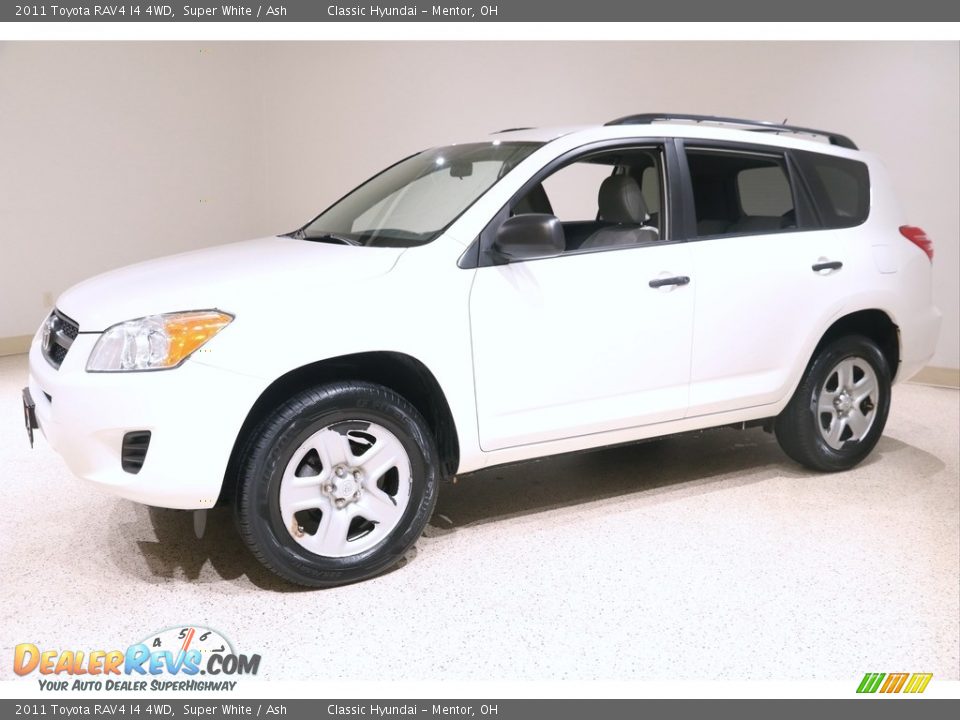 2011 Toyota RAV4 I4 4WD Super White / Ash Photo #3