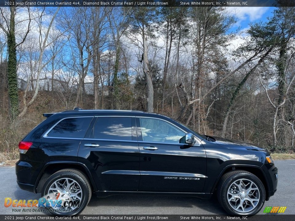 Diamond Black Crystal Pearl 2021 Jeep Grand Cherokee Overland 4x4 Photo #5