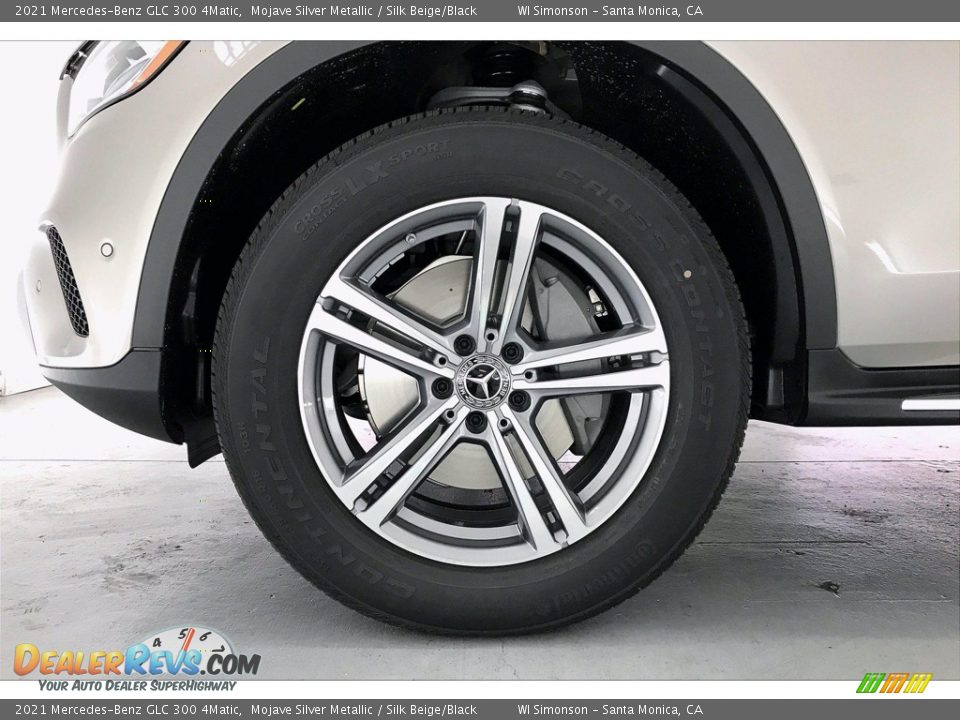 2021 Mercedes-Benz GLC 300 4Matic Mojave Silver Metallic / Silk Beige/Black Photo #9