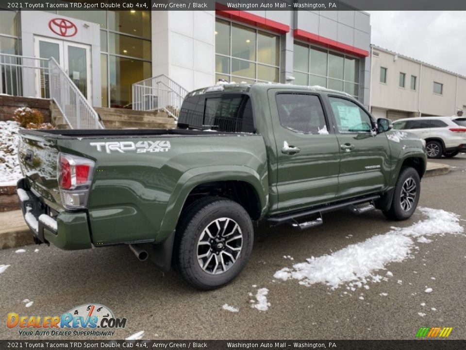 2021 Toyota Tacoma TRD Sport Double Cab 4x4 Army Green / Black Photo #13