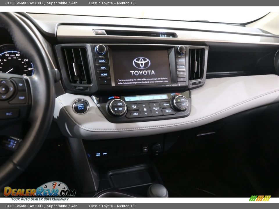 2018 Toyota RAV4 XLE Super White / Ash Photo #9