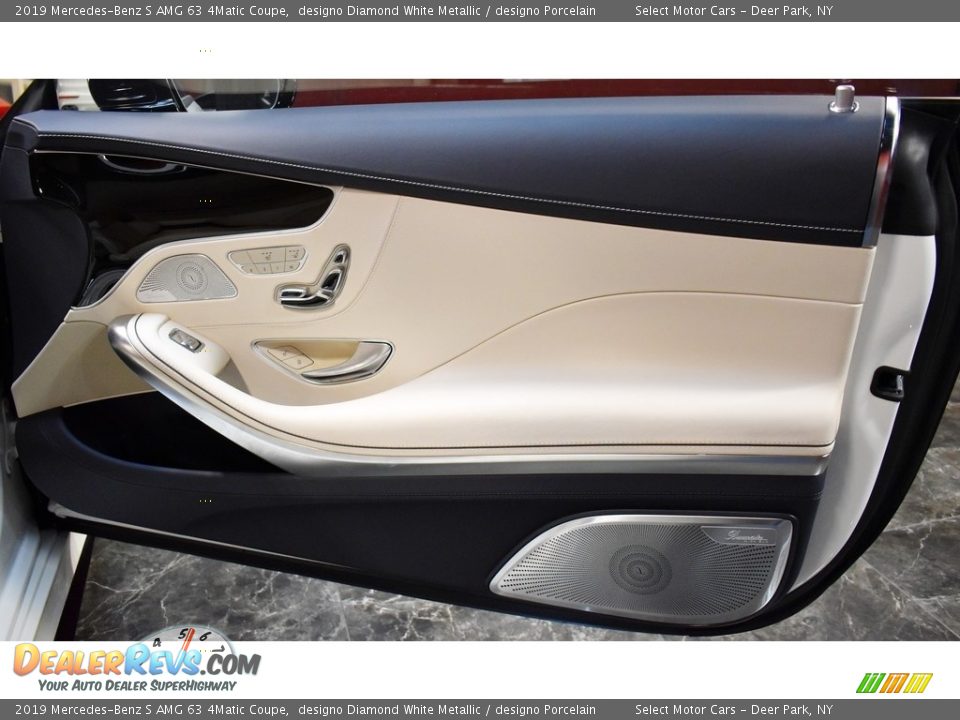 2019 Mercedes-Benz S AMG 63 4Matic Coupe designo Diamond White Metallic / designo Porcelain Photo #22