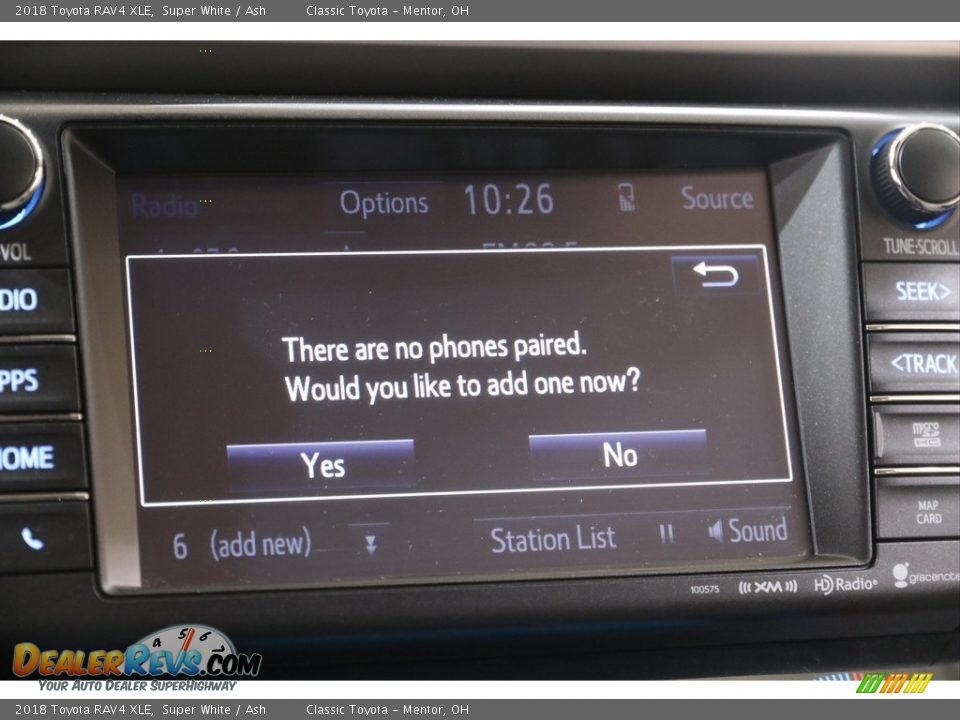 2018 Toyota RAV4 XLE Super White / Ash Photo #13