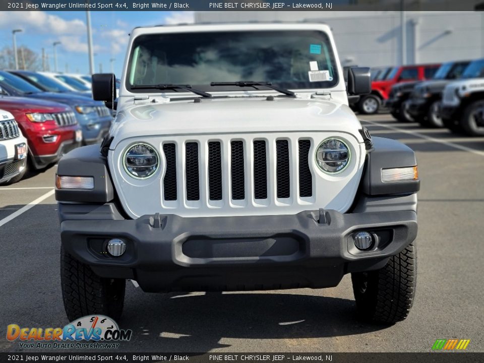 2021 Jeep Wrangler Unlimited Sport 4x4 Bright White / Black Photo #3
