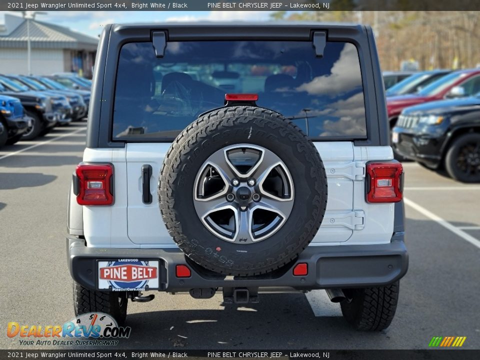 2021 Jeep Wrangler Unlimited Sport 4x4 Bright White / Black Photo #7