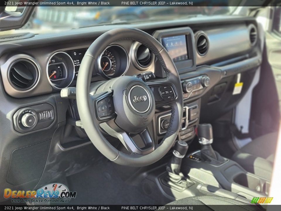 2021 Jeep Wrangler Unlimited Sport 4x4 Bright White / Black Photo #9