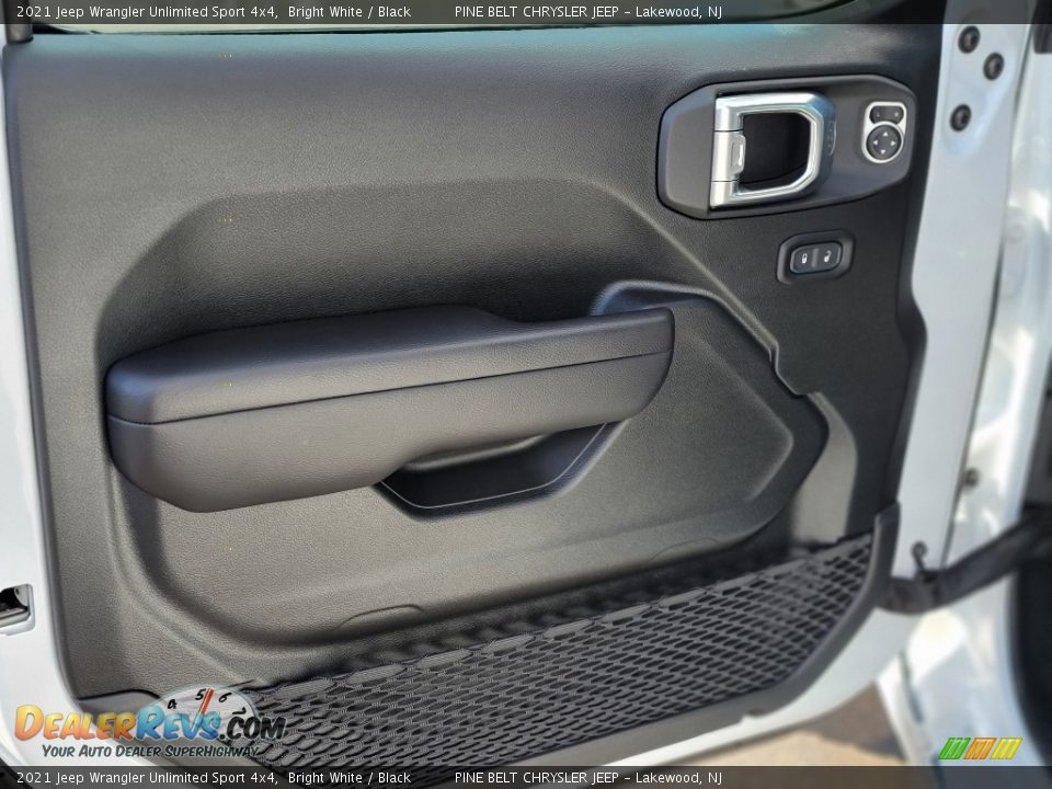 2021 Jeep Wrangler Unlimited Sport 4x4 Bright White / Black Photo #10