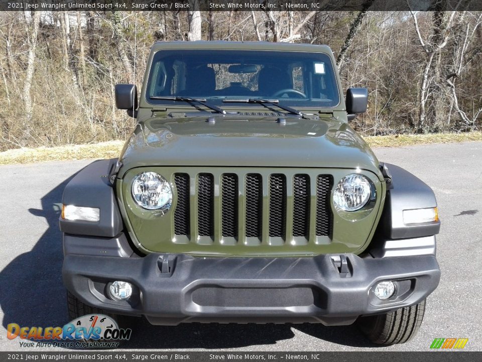 2021 Jeep Wrangler Unlimited Sport 4x4 Sarge Green / Black Photo #3
