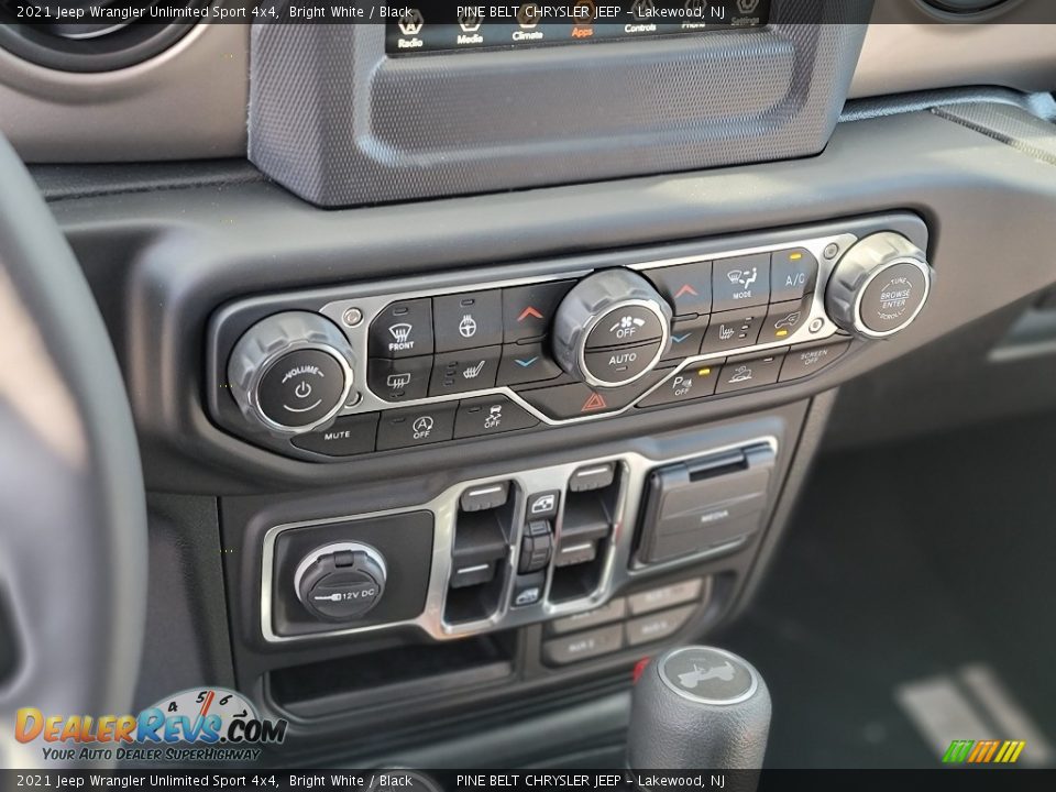 2021 Jeep Wrangler Unlimited Sport 4x4 Bright White / Black Photo #14