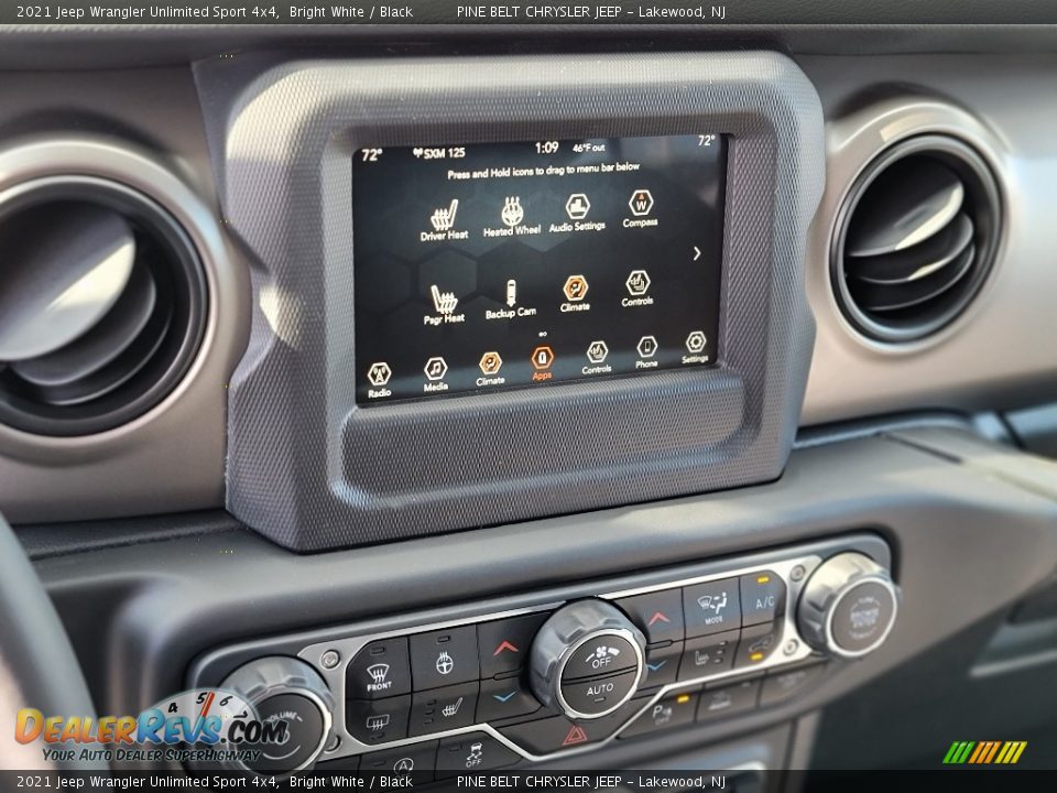 2021 Jeep Wrangler Unlimited Sport 4x4 Bright White / Black Photo #15