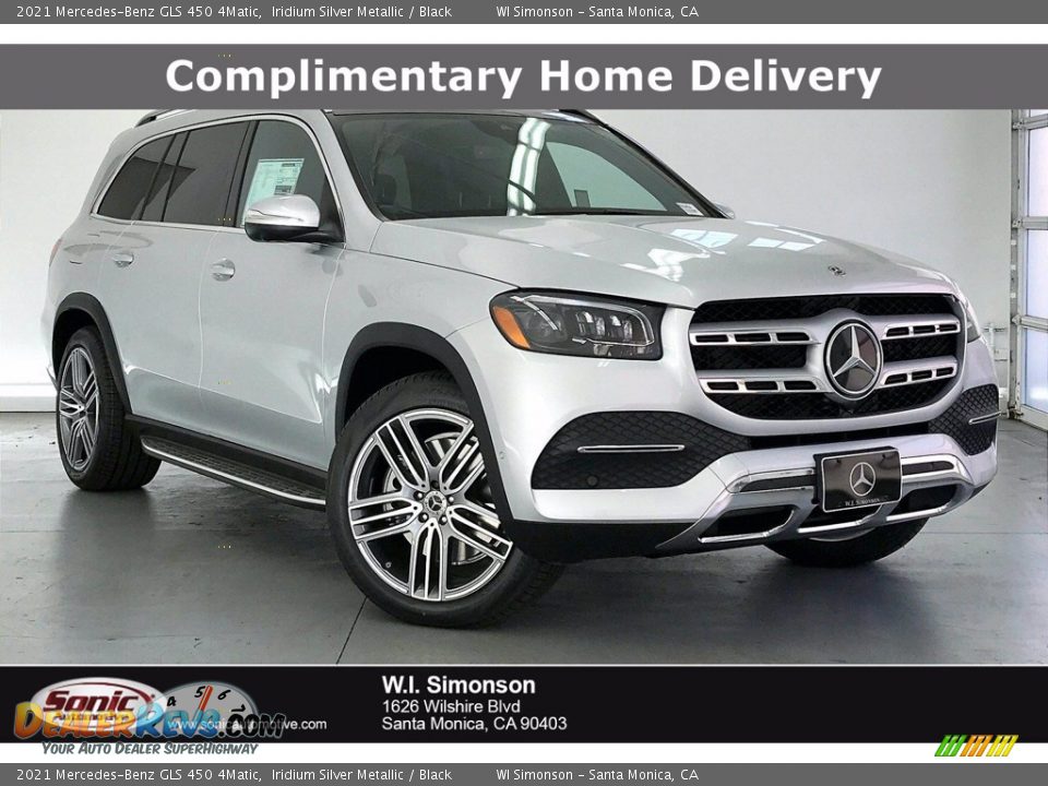 2021 Mercedes-Benz GLS 450 4Matic Iridium Silver Metallic / Black Photo #1